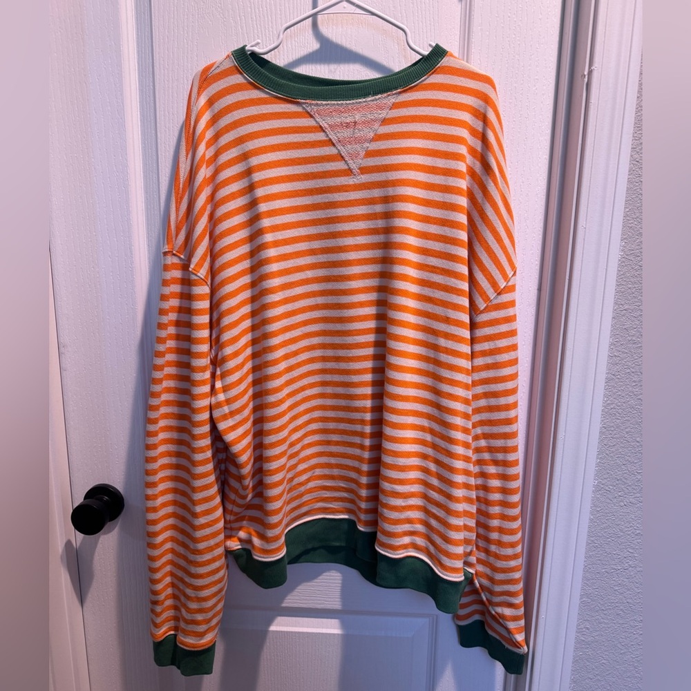 Free people classic striped crewneck